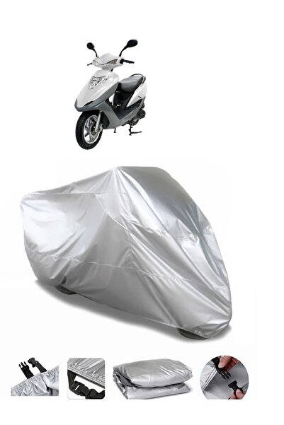 AUTOLION مشمع دراجة نارية رمادي متوافق مع Mondial 125 MT