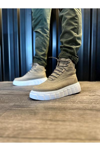 BZ Moda Мъжки зимни ботуши от велур B104 BT с връзки и ортопедична подметка, устойчиви на вода и студ