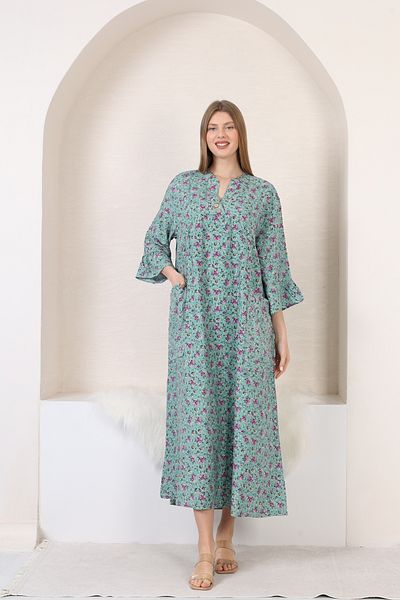 mervemoda Rochie mare țesută King size pentru femei