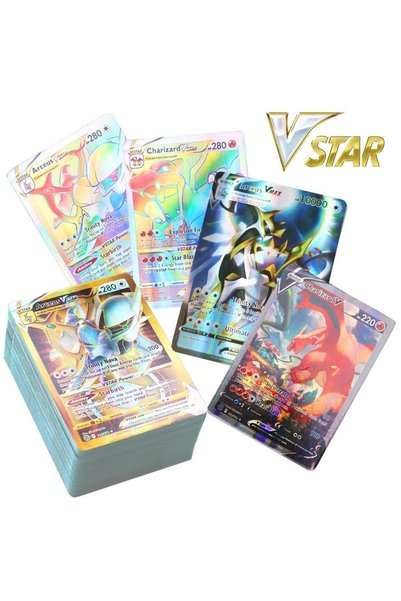 Abetto Market Pokemon New Series Vstar Game Card Special and Bright Card (25 Pieces)