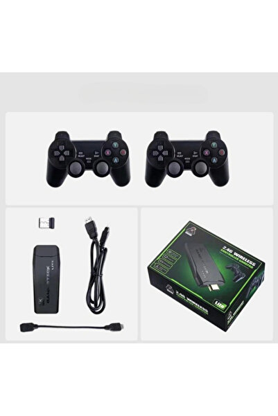 nextbuy 20000 Oyunlu Vintage Gaming Atari 2.4g Uyumlu Kablosuz Pilli Çift Kol Konsol Atari Retro Gamepad