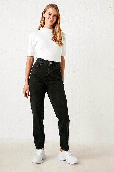Geppetto Julia Black Mom Jean - Size 1 Small Forehead (Lycra)