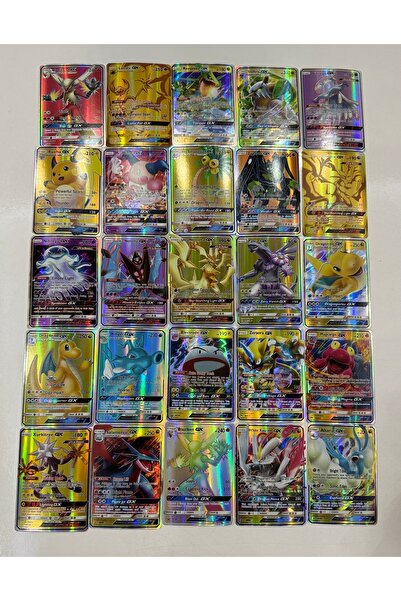 Abetto Market Pokemon Oyun Kartı Yeni Seri  GX Özel Parlak Oyun Kartı (25)