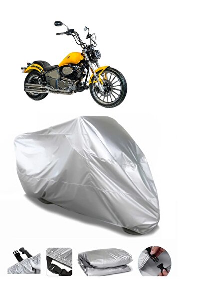 Breen Regal Raptor Daytona 250 Compatible Gray Waterproof Motorcycle Tarpauli...