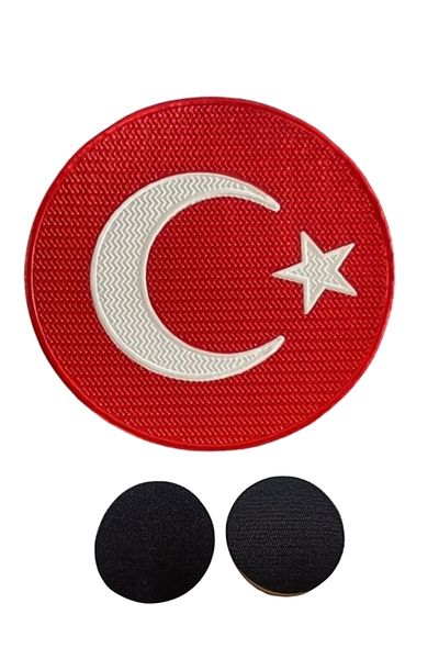 K18moda Kural18 Velcro 3D TPU Turkish Flag Coat of Arms