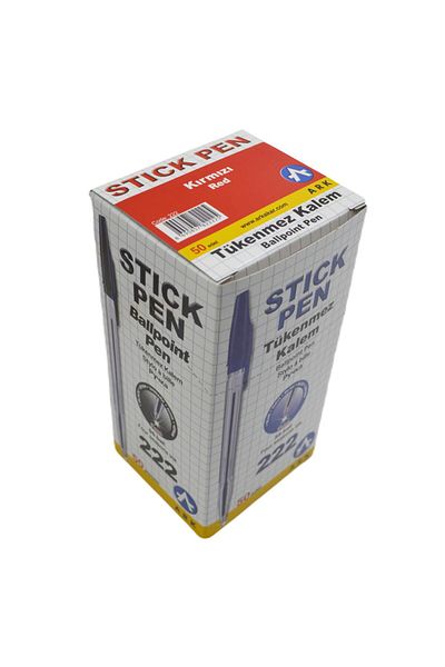 Ark Ballpoint Pen 1.0 mm Box of 50 Red Code:222