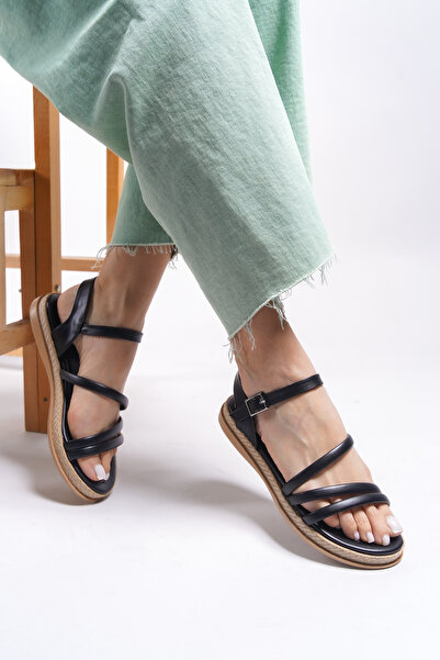 Riccon Dámské sandály Lrenhil0012101 Černá kůže