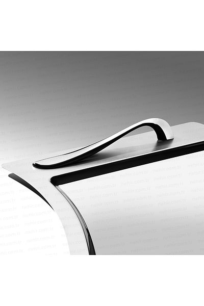 Nehir 50 X 32 Lara Plain Tea Tray - 50X31 cm Multicolor Stainless Steel 1 Piece