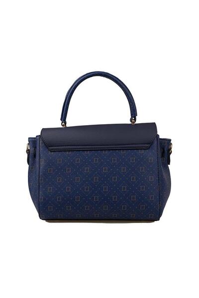 Levidor Lacivert Monogram Kadın El Çantası