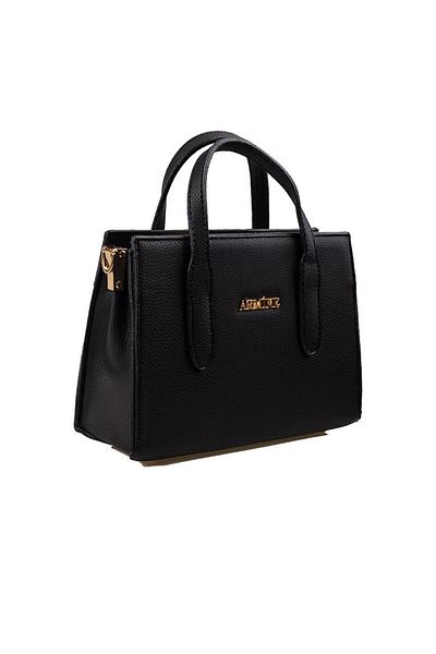 Armine Black Plain Small Women's Daily Handbag