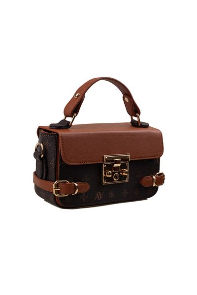 Armine Brown Printed Women's Classic Handbag