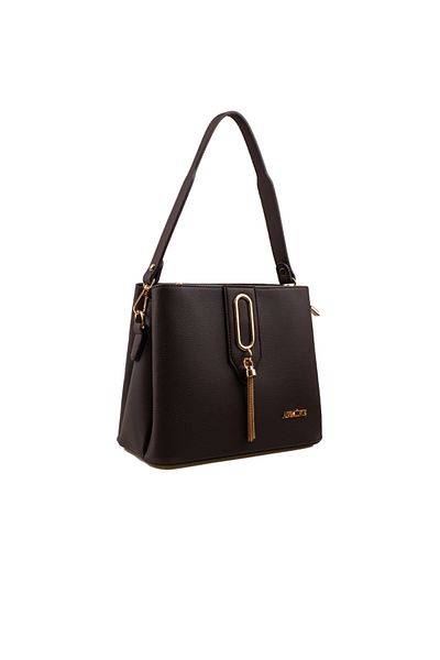 Armine Brown Plain Casual Women's Handbag