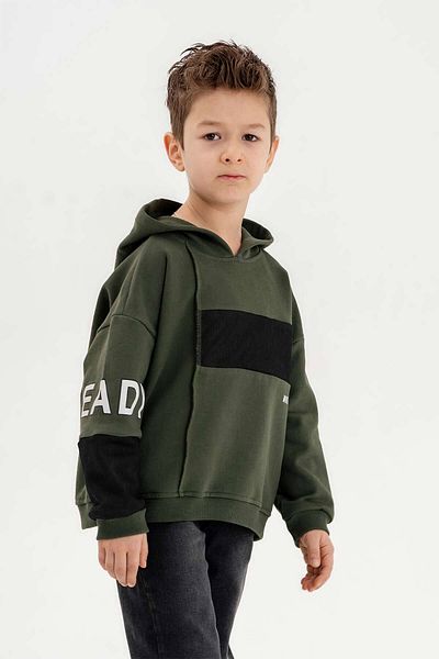 Gold Class Kidswear Hooded Rib 100% Cotton Three Thread Boy's Sweatshirt