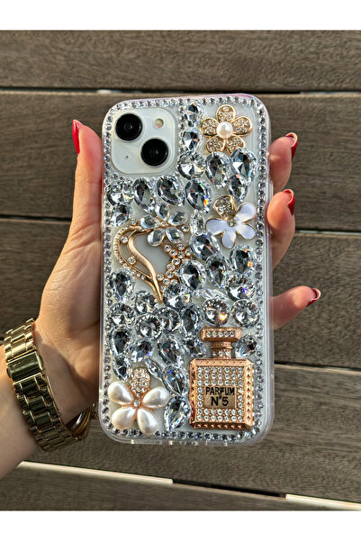Iphone 15-14-13 Case (Special Design Case with Ltra Luxury Color Drop Stone Compatible with 3 Models