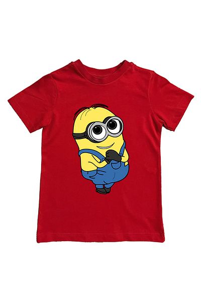 Minions Children's Summer T-Shirt - Printed, Cotton Combed