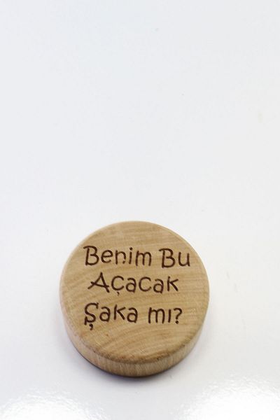 Monchi Wooden Opener, Magnetic Soft Drink Opener Model:4 Joke?