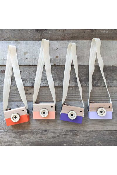 Baykuş Craft Mimarlık Waldorf Camera - Wooden Toy, Educational Baby Camera, Montessori 1 Piece