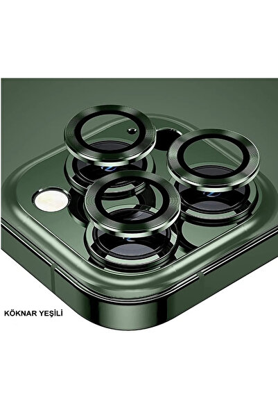 Solid Iphone 13 Pro İphone 13 Pro Max Uyumlu Kamera Lens Koruyucu Metal Çerçe...