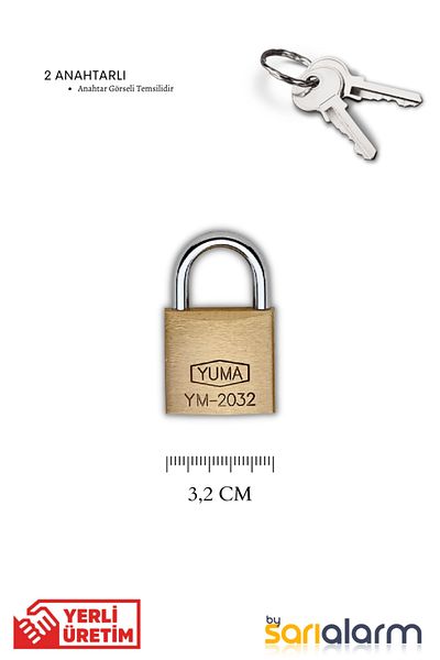 Yuma Brass (Stainless Body) Padlock 32 Pieces