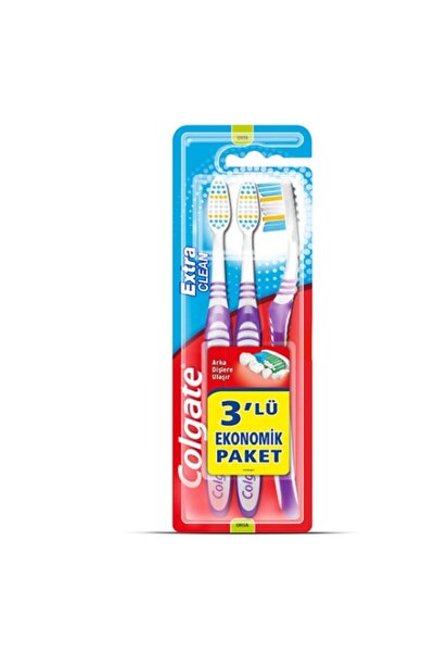 Colgate فرشاة أسنان اكسترا كلين 2+1 ميد (2 قطعة)