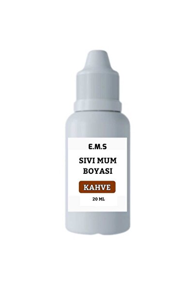 E.M.S AVM Kahverengi Mum Boyası 20 ml Sıvı Mum Boyası.