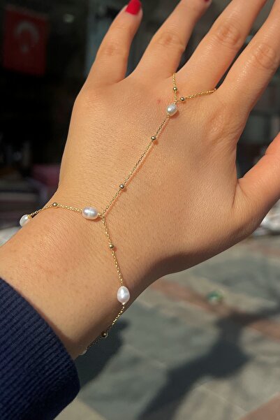 Erer Gümüş Gümüş incili şahmeran bileklik cm78e5d2563