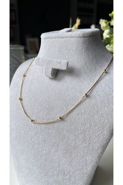 Clara Stainless Steel Dorica Necklace Gold