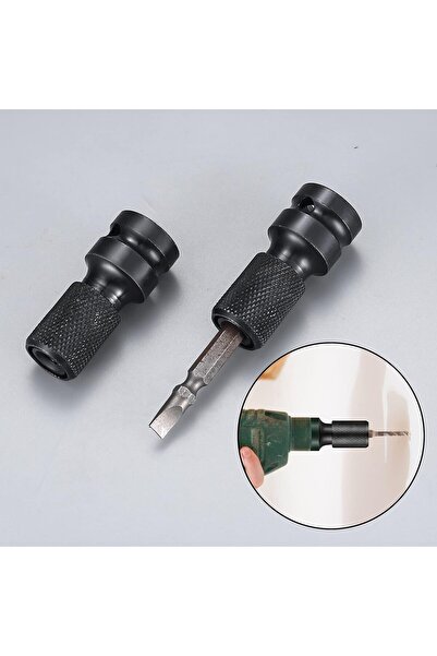 Depolife Somun Sökme Darbeli Matkap Makinesi Için 2li Mandrenli Bits Adaptörü Tornavida Vidalama Sökme Takma