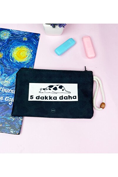 Hediye Vakti Portofel cu suport pentru stilou din pânză cu 5 Dakka More Design