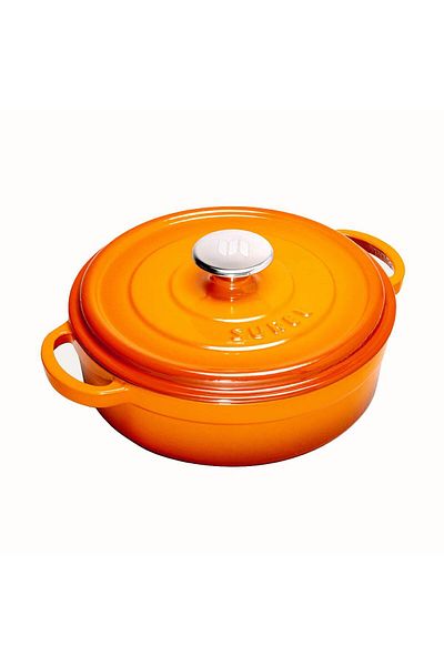Sürel Demirdöküm 28 CM Short Pot Orange