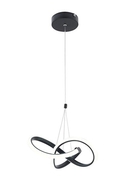 Trend Kitchen Festina Modern Siyah Sarkıt Led Avize Beyaz Power Led'li Salon, Mutfak, Oda, Hol Aydınlatma