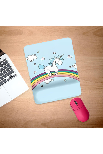 UcuruStore Mouse Pad dreptunghiular cu suport pentru încheietura mâinii, cu d...