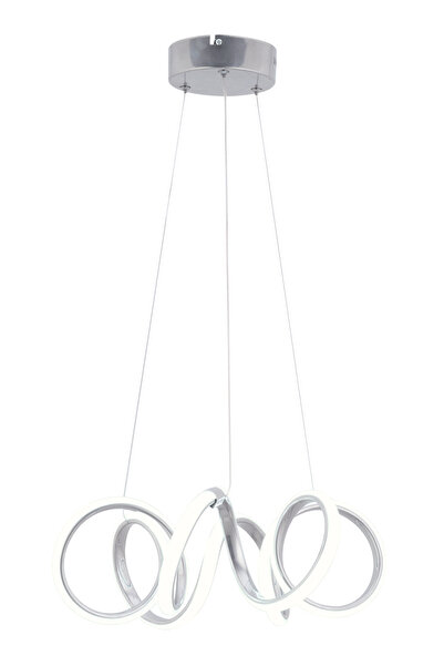 Trend Kitchen Audentes Krom Modern Sarkıt Led Avize Salon, Mutfak, Oda, Hol Beyaz Power Ledli Aydınlatma