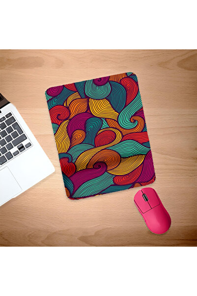 UcuruStore Ορθογώνιο mouse pad με υποστήριξη καρπού Wind Colorful Mix