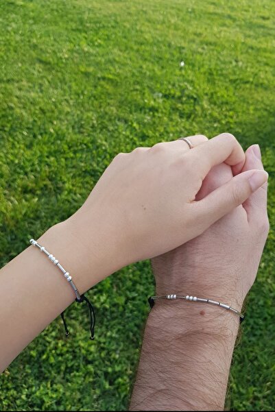 Fabula Silver Mors Alfabesi Bileklik 925 Ayar Gümüş 2 Adet