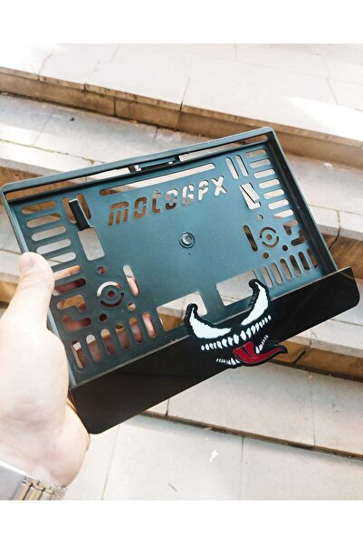 Aksaray Tasarım Atölyesi Motorsiklet Plakalık VENOM Lazer Kesim Pleksi | motor plakalık Uyumlu