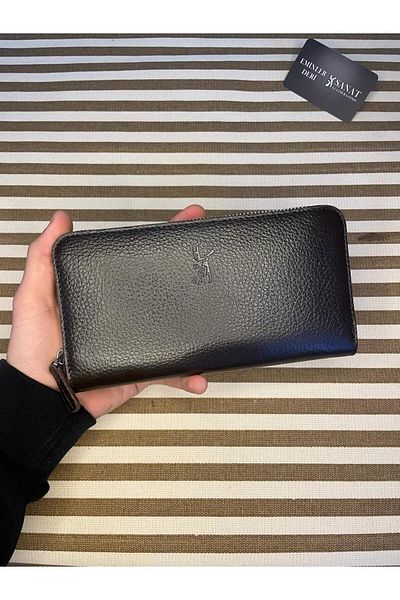 SANAT LEATHER SL-2132 Genuine Leather Stylish Portfolio Zipper Women's Wallet 19.5CM×10.5CM ART LEATHER