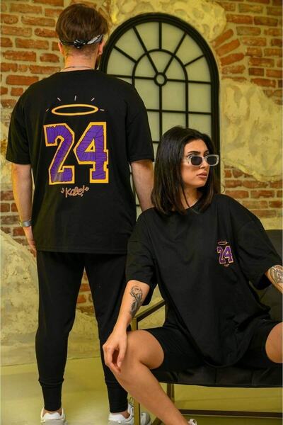 CONSTRAİN Μπλουζάκι Kobe Bryant 24 με στάμπα μπροστά και πίσω, oversize unisex>