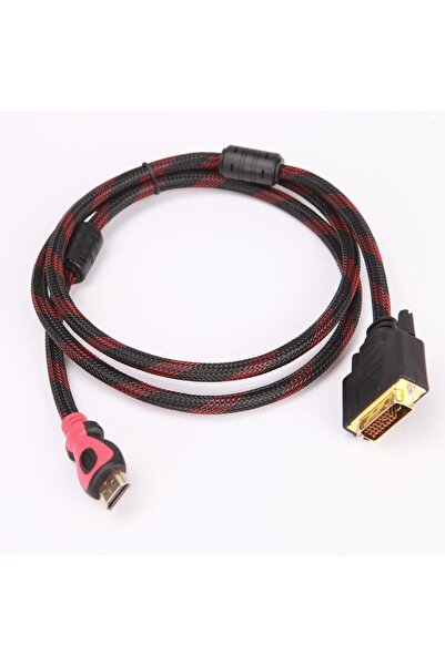 Temiz Pazar Çevirici Dönüştürücü Monitör Kablosu 1.5 Metre Hdmi To Dvi 24+1
