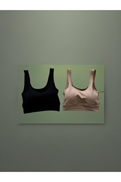 ParisTrend Бюстие с оребрена подплата от 2 части Diver