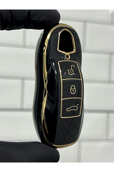 BARKAS ELEKTRONİK Porsche Cayenne Panamera Macan Smart Nano Key Case Black