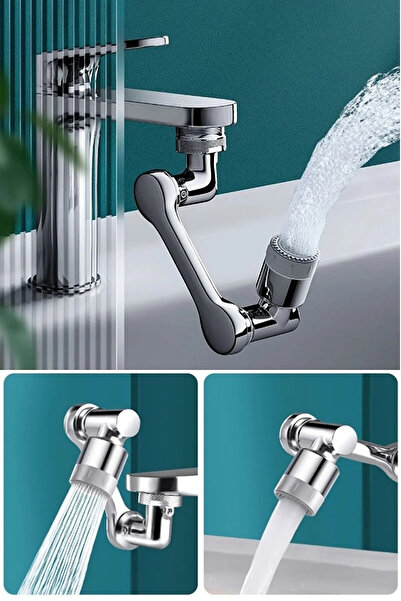 TREND Mutfak Banyo Musluk Başlığı 180 Derece Dönebilen Fonksiyonel Evrense