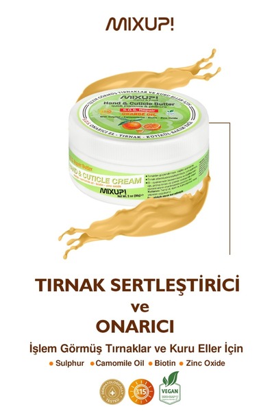 Mixup Muhteşem 4'lü Tırnak Bakımı Seti - Sulphur Peeling 300 Gr - Hand & Cutıcle Butter 56 gr