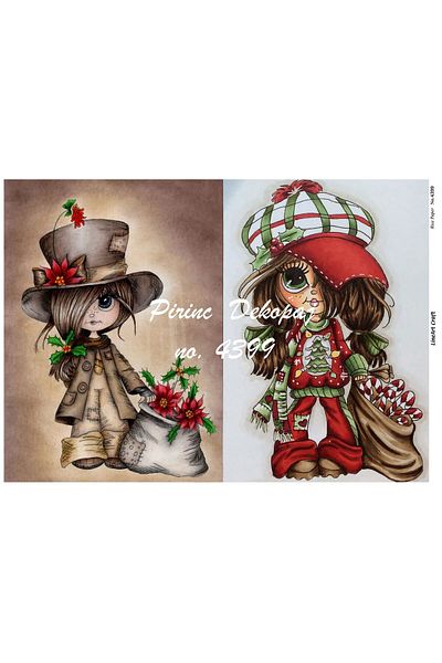 LİNEART Lineart Brass Decopage Paper NO:4399 29x42cm