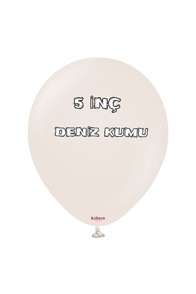 asöy Pastel Sea Sand beige Color balloon Karemel Color balloon Chrome Gold Shiny Balloon Chain Set