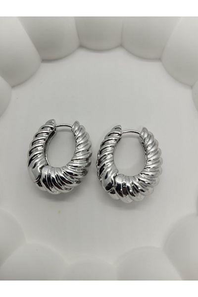 LİLİA Mussel Steel Earrings