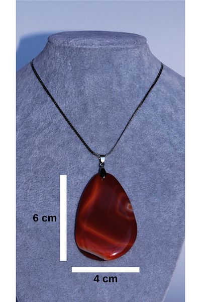 CessNova Natural Stone Chain Agate Necklace