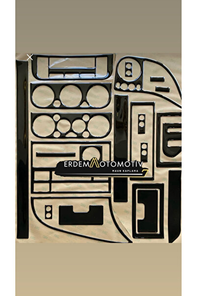 ERDEM OTOMOTIV Bmw E36 Özel Full Set Maun Kaplama Seti Piano Black (siyah)