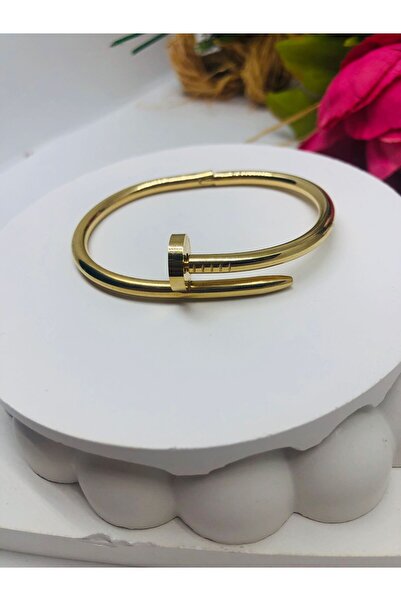 Çelik مشبك نموذج الأظافر الذهبي