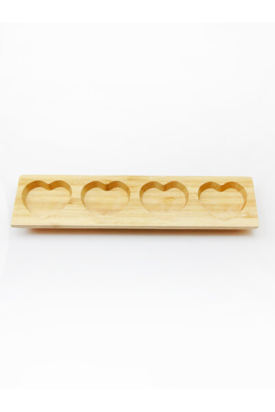 esha Σουβέρ για σάλτσα με μοντέλο καρδιάς από μπαμπού